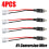 2 Pair H1 LED Conversion Wire Connector cable Adapter Kit For HID Headlight Bulb USA 3
