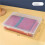 4X Plastic File Organizer Transparent Square Storage Box Storage Box File Storage Box M 5