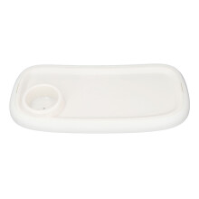 Universal Stroller Snack Tray 42.5 x 21cm, White, Detachable & Anti Slip