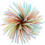 500 Pieces Striped Disposable Plastic Straws Multi Colored Flexible Bendable Drinking Straws 6