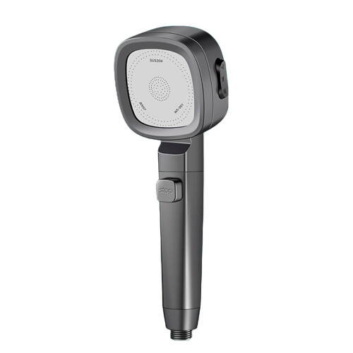 Handheld Shower Head with Multiple Jets Gray 2