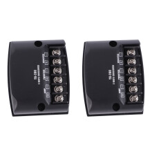 Auto 2-Wege Frequenzteiler 12V 60W Kondensatoren Schwarz Universell für Lautsprecher