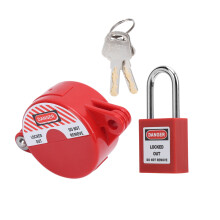 Safety Valve Lock Lockout for Home Gas and Water Meters 25‑64mm Diameter