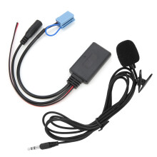 Bluetooth 5.0 AUX Cable with Mic for Smart Fortwo 450 Radio