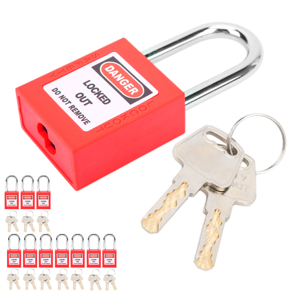 10 Sets 38Mm Nylon Lockout Locks For Chemical And Power Industry Insulation 8381390843876