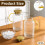 Glass Pitcher with Lid and Handle 68 oz 2-Pack 2