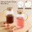 Glass Pitcher with Lid and Handle 68 oz 2-Pack 7