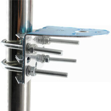 3X Antenna Mast Clamp with U-Bolts for Ham UHF VHF CB Cellular Trucker Antenna,Antenna Mount Bracket for N Female Type
