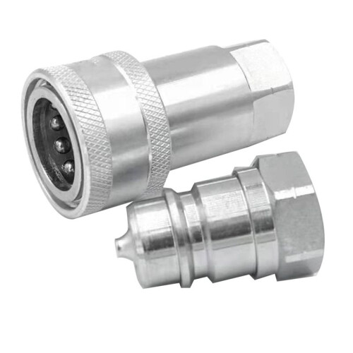 5X Quick Release Fitting ISO7241-A NPT Hydraulic Coupling Connector 1/2Inch Quick Change Interface 1