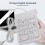 2X  USB Wired Numeric Keypad Numpad 18 Keys Digital Keyboard for Accounting Teller Laptop Windows Android (White) 6