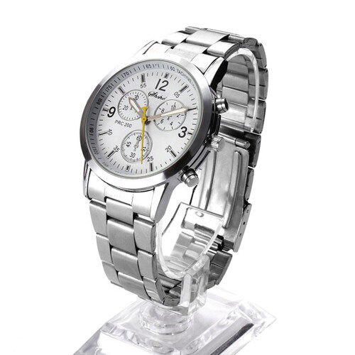 Men's Analog Quartz Watch with Round Sub-dials and Blue 2