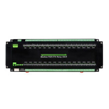2X 30-Ch Ethernet Relay Module, Modbus RTU/Modbus TCP Protocol, PoE Port with Various Isolation Protection Circuits