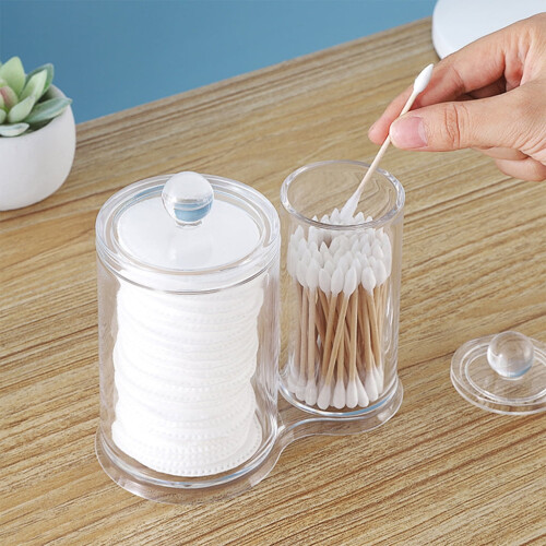 Multipurpose Acrylic Storage Container Set For Small Items Bathroom Decors 1
