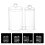 Multipurpose Acrylic Storage Container Set For Small Items Bathroom Decors 6