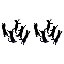 10 Stuks Metalen Kattenbladwijzers Schattige Zwarte Kattenboekmarkers Kattenliefhebberscadeaus, Kittenboekmarker Boekpaginaverdeler