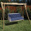 Almofada para banco de 120 x 100 cm (47,24 x 39,37 polegadas) para balanço, cadeira de jardim ou tatame. 3