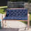 Almofada para banco de 120 x 100 cm (47,24 x 39,37 polegadas) para balanço, cadeira de jardim ou tatame. 4