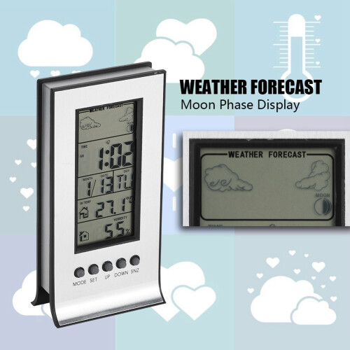 Ψηφιακό θερμόμετρο εσωτερικού χώρου LCD με ασύρματη συμβατότητα αισθητήρα 2