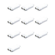 10X Repetidor POE À Prova D'Água de 2 Portas IP66 10/100Mbps Extensor PoE de 1 um 2 com IEEE802.3Af/At 48V Externo para Câmera  POE