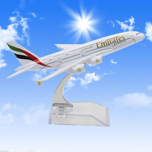 Airbus A380 μοντέλο αεροσκάφους από χυτό αλουμίνιο 16 εκ. 1