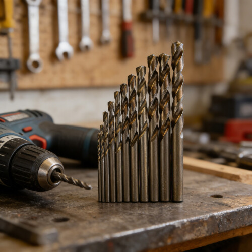 Comprehensive 13Pcs Straight Shank Twist Drill Bits Kits with 1