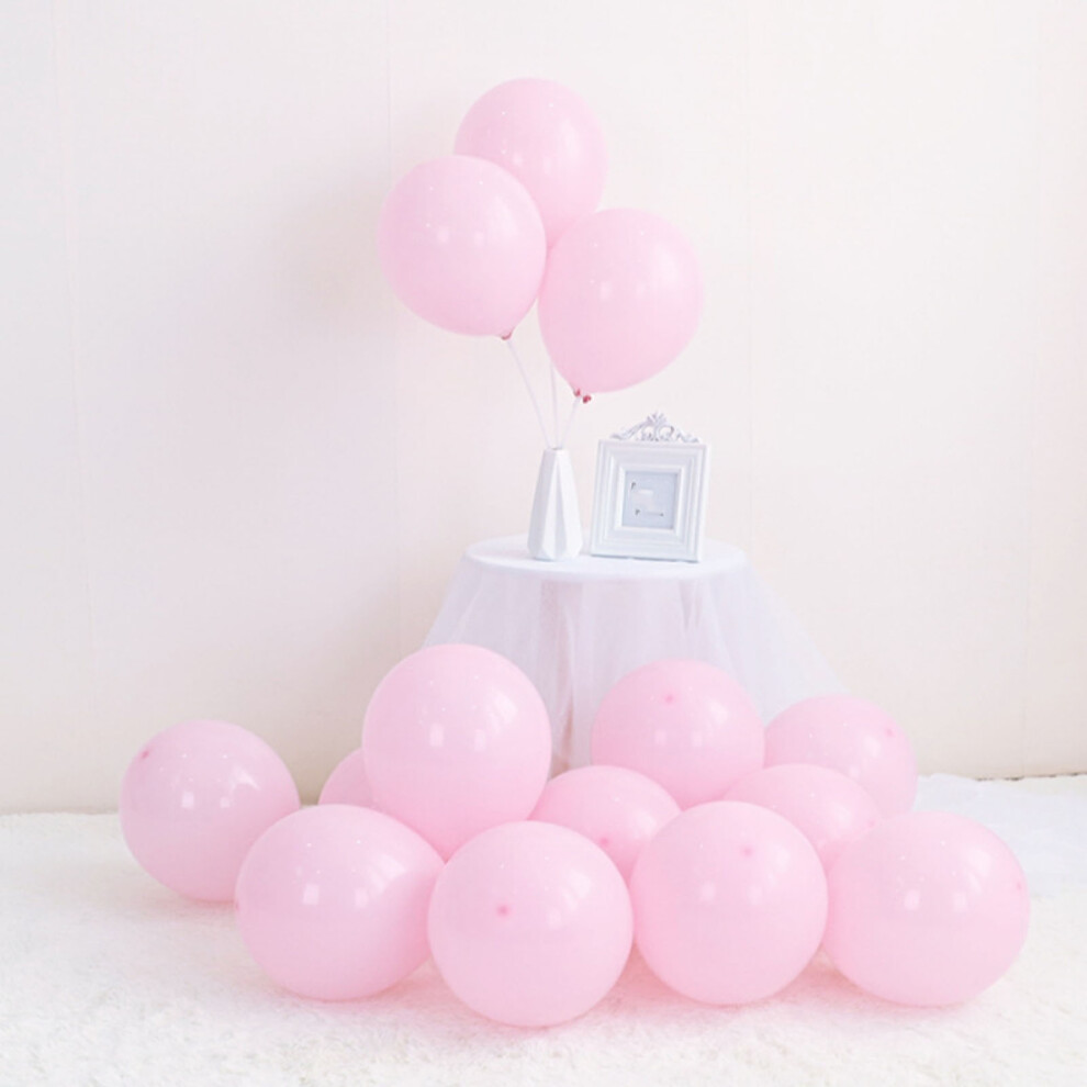 10-inch Pink Pastel Macaron Balloons, 98-100pcs for Party Decor