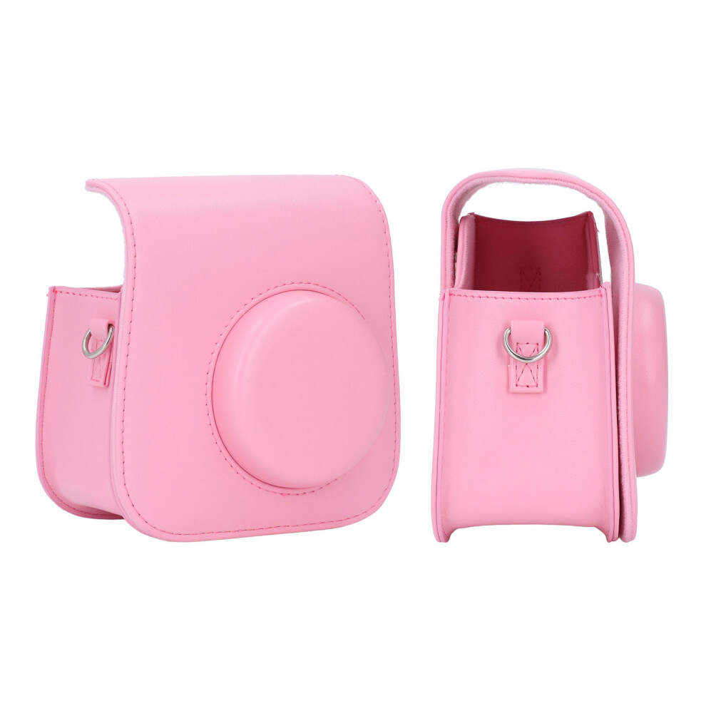 Retro Rainproof Pu Leather Camera Case For Mini Se 7 Plus With Adjustable Strap 3751390846606