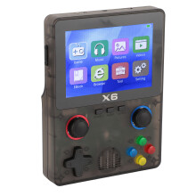 Handheld Retro Game Console 3.5" IPS 32GB Black Transparent