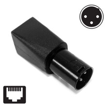 8x DMX zu RJ45 Anschluss RJ45 Ethernet zu 3 Pin XLR DMX Buchsen- und Stecker Adapter Sets (3 Pin, 1 Paar)