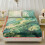 King Size Bedding Set Monstera Leaf Print 3-Piece 5