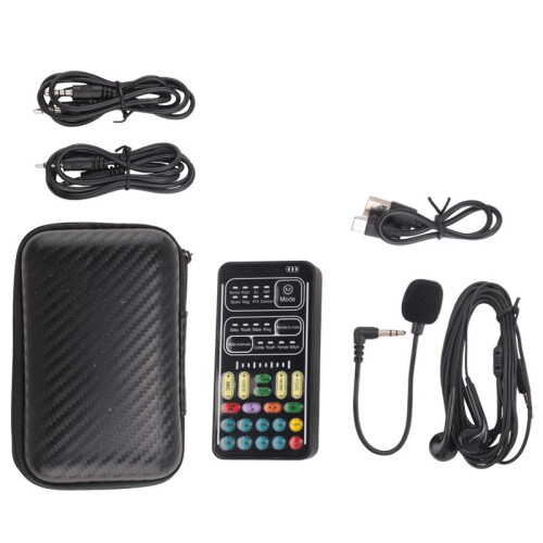 5X Voice Changer Handheld Microphone Voice Changer with Sound Multifunctional Effects Machine for Phone// (I9) 1