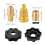 Messing propanadaptersæt med 3/8 fitting og 1/4 koblinger til gas 5