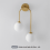 Glass Globe Wall Lamp AC90-240V 2-Light Warm Light 3