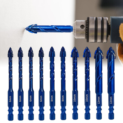 Eccentric Drill Bit Four-Edge Serrated Drill Bits 1/4 Shank High 1