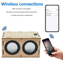 10 Set DIY Speaker Box Kit Electronic Sound Amplifier Builds Your Own Wood Case Speaker Sound