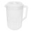 BESTONZON Measuring Kettle with Scale White Plastic Beverage Pitcher for Cold and Hot Drinks 3