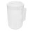BESTONZON Measuring Kettle with Scale White Plastic Beverage Pitcher for Cold and Hot Drinks 4