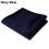 Men's Satin Pocket Square Black Solid Color 4