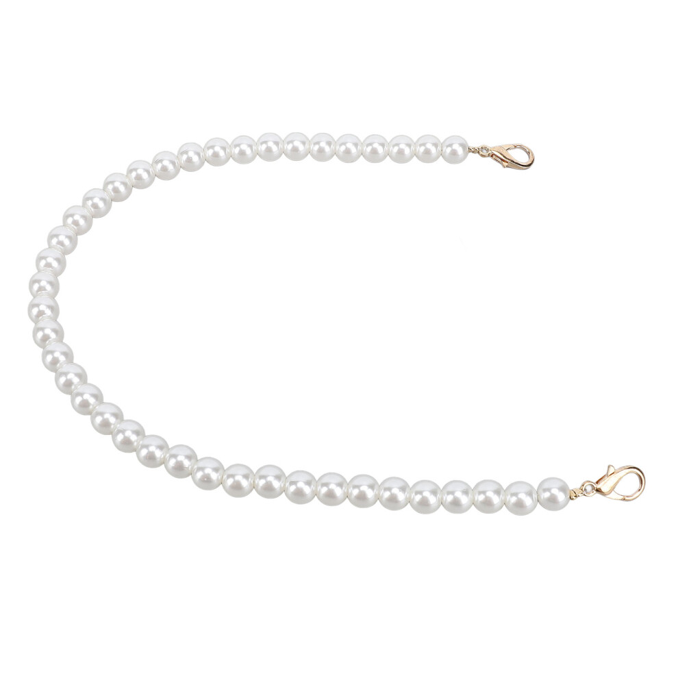 40Cm Artificial Pearl Handle Chain For Purses & Handbags, Alloy Clasp 3121390848540