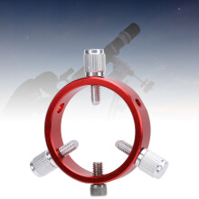 Guiding Scope Ring 50mm Diameter 6 Holes M6 & 1/4 Screw Support Red Aluminum