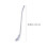 6 Pcs/Pack Stainless Straw Steel Straws Snow Cone Spoon 4