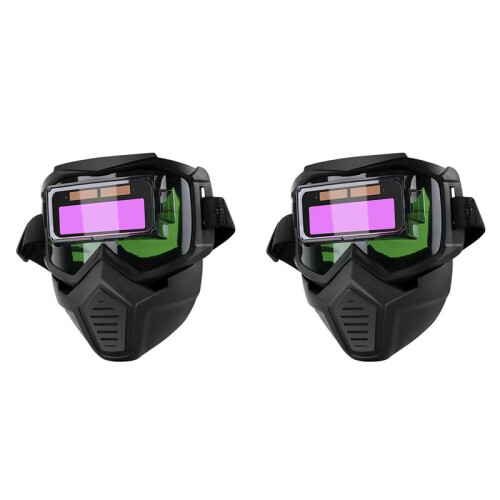 2X Detachable  Mask Auto Darkening Welding Glasses Work Protective Adjustable Band Split Type Breathable Mask 1