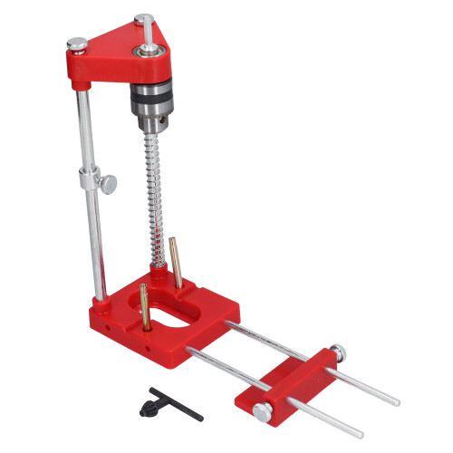 Portable Woodworking Drill Guide, 1.5-10mm, Red Adjustable Locator Tool 1