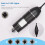 1600X USB Handheld Digital Microscope 78g 11cm Working Temperature 6