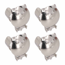 4pcs Silver Metal Automatic Candle Snuffer Extinguisher 0.7-1inch Diameter