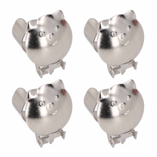 4pcs Metal Automatic Candle Snuffer Extinguisher Silver, 0.7-1inch Diameter