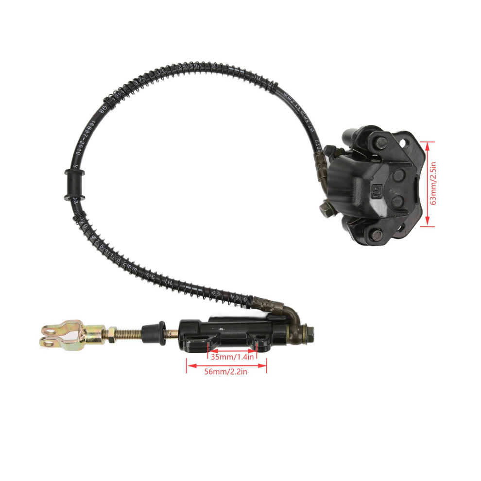 Rear Brake Caliper Master Cylinder M10x1.25 550Mm 7444352689194