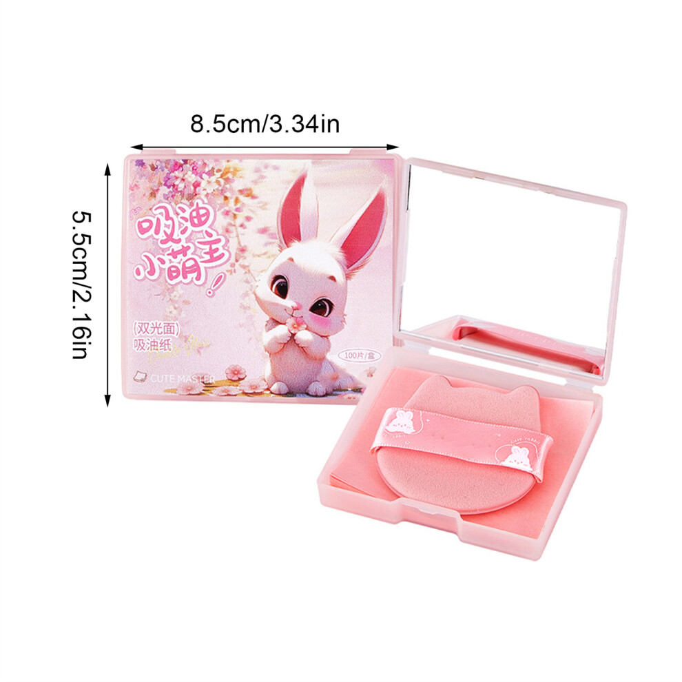 Creation-3C Pink (Pink) Oil Control Blotting Papers, Bamboo Charcoal For Oily Skin