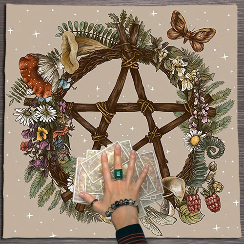 Tarot Tablecloth Altars Cloth Star Pattern Astrology Tablecloth Decoration 1