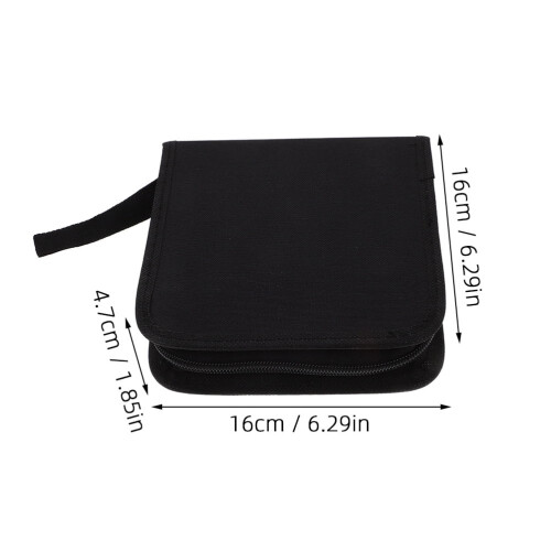 Θήκη DVD ταξιδιού MLINS2 τεμάχια40 με προστατευτικό φερμουάρ για πορτοφόλι 2